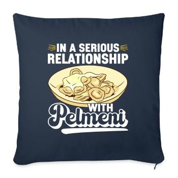 Pelmeni Russian Cuisine - Sofa pillowcase 17,3'' x 17,3'' (45 x 45 cm) - navy - Front