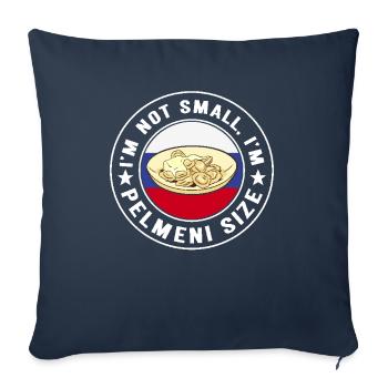 Pelmeni Russian Cuisine - Sofa pillowcase 17,3'' x 17,3'' (45 x 45 cm) - navy - Front