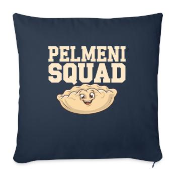 Pelmeni Russian Cuisine - Sofa pillowcase 17,3'' x 17,3'' (45 x 45 cm) - navy - Front