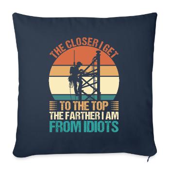 Industrial Climbers Tower Climbers Industrial Climbing - Sofa pillowcase 17,3'' x 17,3'' (45 x 45 cm) - navy - Front