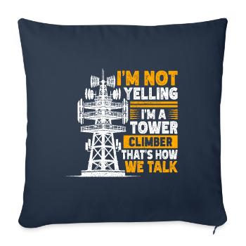 Industrial Climbers Tower Climbers Industrial Climbing - Sofa pillowcase 17,3'' x 17,3'' (45 x 45 cm) - navy - Front