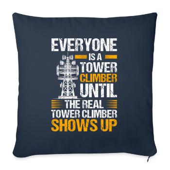 Industriekletterer Tower Climber Industrieklettern - Sofakissenbezug 45 x 45 cm - Navy - Vorne
