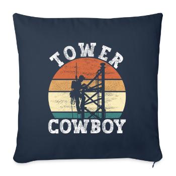 Industriekletterer Tower Climber Industrieklettern - Sofakissenbezug 45 x 45 cm - Navy - Vorne