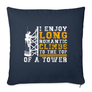 Industrial Climbers Tower Climbers Industrial Climbing - Sofa pillowcase 17,3'' x 17,3'' (45 x 45 cm) - navy - Front