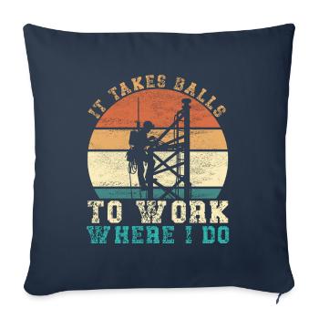 Industrial Climbers Tower Climbers Industrial Climbing - Sofa pillowcase 17,3'' x 17,3'' (45 x 45 cm) - navy - Front
