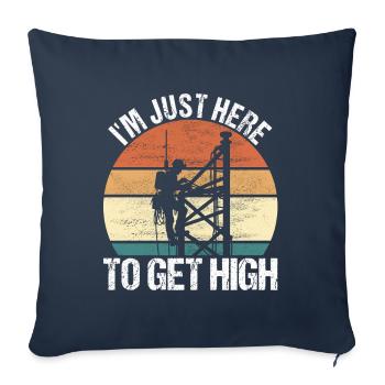 Industrial Climbers Tower Climbers Industrial Climbing - Sofa pillowcase 17,3'' x 17,3'' (45 x 45 cm) - navy - Front