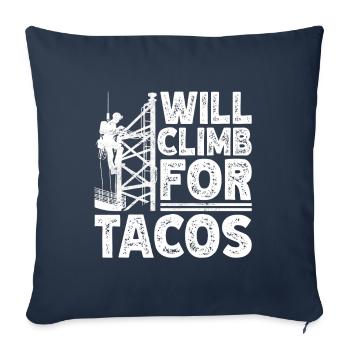 Industrial Climbers Tower Climbers Industrial Climbing - Sofa pillowcase 17,3'' x 17,3'' (45 x 45 cm) - navy - Front