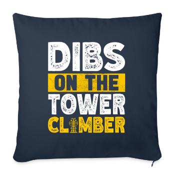 Industriekletterer Tower Climber Industrieklettern - Sofakissenbezug 45 x 45 cm - Navy - Vorne