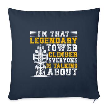 Industriekletterer Tower Climber Industrieklettern - Sofakissenbezug 45 x 45 cm - Navy - Vorne