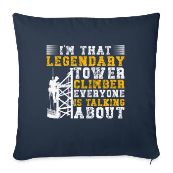 Industrial Climbers Tower Climbers Industrial Climbing - Sofa pillowcase 17,3'' x 17,3'' (45 x 45 cm) - navy - Front