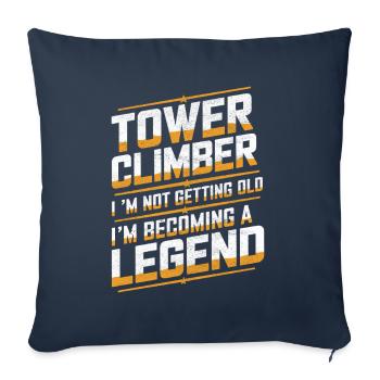 Industrial Climbers Tower Climbers Industrial Climbing - Sofa pillowcase 17,3'' x 17,3'' (45 x 45 cm) - navy - Front
