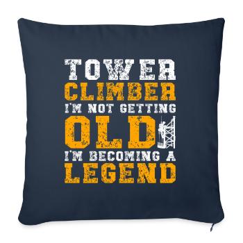 Industrial Climbers Tower Climbers Industrial Climbing - Sofa pillowcase 17,3'' x 17,3'' (45 x 45 cm) - navy - Front