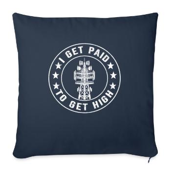 Industriekletterer Tower Climber Industrieklettern - Sofakissenbezug 45 x 45 cm - Navy - Vorne