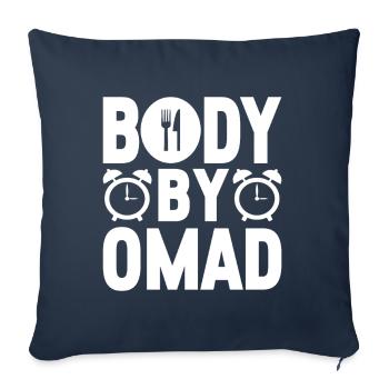 Intermittent fasting Intermittent fasting - Sofa pillowcase 17,3'' x 17,3'' (45 x 45 cm) - navy - Front
