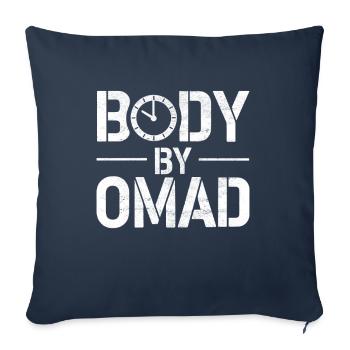 Intermittent fasting Intermittent fasting - Sofa pillowcase 17,3'' x 17,3'' (45 x 45 cm) - navy - Front