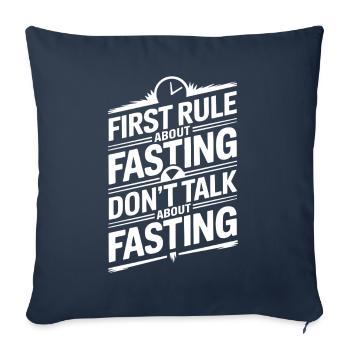 Intermittent fasting Intermittent fasting - Sofa pillowcase 17,3'' x 17,3'' (45 x 45 cm) - navy - Front