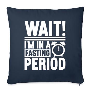 Intermittent fasting Intermittent fasting - Sofa pillowcase 17,3'' x 17,3'' (45 x 45 cm) - navy - Front