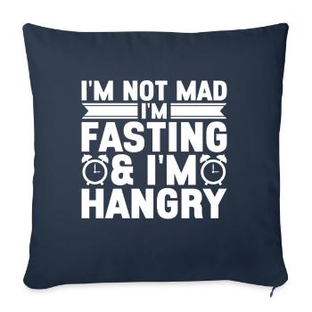 Intermittent fasting Intermittent fasting - Sofa pillowcase 17,3'' x 17,3'' (45 x 45 cm) - navy - Front