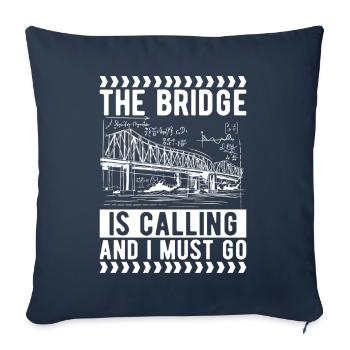 Bridge Engineer Bridge Construction - Sofa pillowcase 17,3'' x 17,3'' (45 x 45 cm) - navy - Front