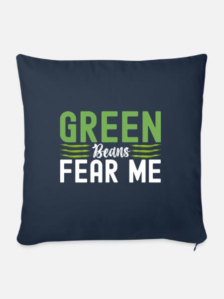 Grüne Bohnen Auflauf - Sofakissenbezug 45 x 45 cm - Navy