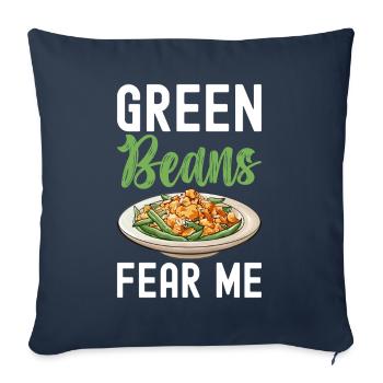 Green Bean Casserole - Sofa pillowcase 17,3'' x 17,3'' (45 x 45 cm) - navy - Front