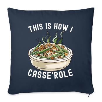 Green Bean Casserole - Sofa pillowcase 17,3'' x 17,3'' (45 x 45 cm) - navy - Front