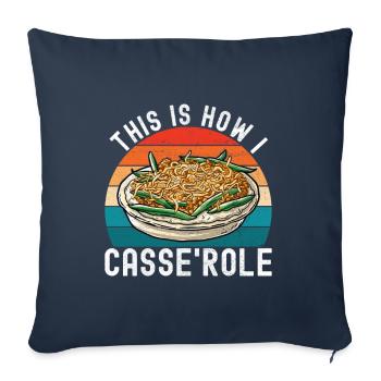 Green Bean Casserole - Sofa pillowcase 17,3'' x 17,3'' (45 x 45 cm) - navy - Front