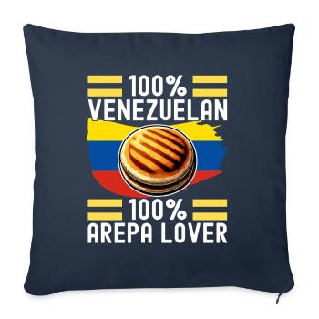 Venezolanische Arepas - Sofakissenbezug 45 x 45 cm - Navy - Vorne