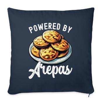 Arepas vénézuélienne - Housse de coussin décorative 45 x 45 cm - bleu marine - Devant