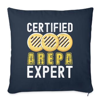 Venezolanische Arepas - Sofakissenbezug 45 x 45 cm - Navy - Vorne