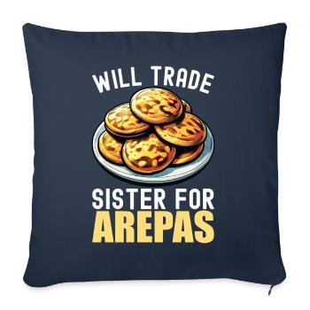 Venezolanische Arepas - Sofakissenbezug 45 x 45 cm - Navy - Vorne