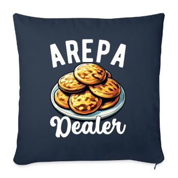 Arepas vénézuélienne - Housse de coussin décorative 45 x 45 cm - bleu marine - Devant