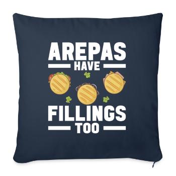 Venezolanische Arepas - Sofakissenbezug 45 x 45 cm - Navy - Vorne