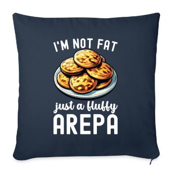 Arepas vénézuélienne - Housse de coussin décorative 45 x 45 cm - bleu marine - Devant