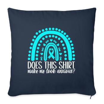 Anxiety disorder Anxiety disorder - Sofa pillowcase 17,3'' x 17,3'' (45 x 45 cm) - navy - Front