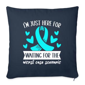 Anxiety disorder Anxiety disorder - Sofa pillowcase 17,3'' x 17,3'' (45 x 45 cm) - navy - Front