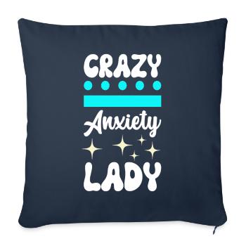 Anxiety disorder Anxiety disorder - Sofa pillowcase 17,3'' x 17,3'' (45 x 45 cm) - navy - Front