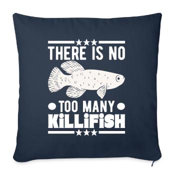 Killifisch Eierlegender Zahnkrapfen Aquarium - Sofakissenbezug 45 x 45 cm - Navy - Vorne