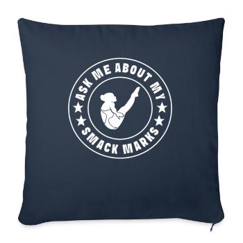 Diving diving board - Sofa pillowcase 17,3'' x 17,3'' (45 x 45 cm) - navy - Front