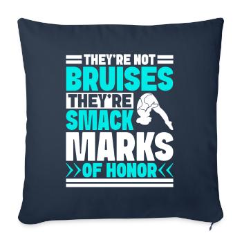 Diving diving board - Sofa pillowcase 17,3'' x 17,3'' (45 x 45 cm) - navy - Front