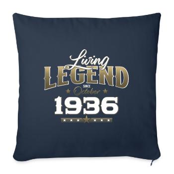 88th Birthday Legend October 1936 Volume 36 - Sofa pillowcase 17,3'' x 17,3'' (45 x 45 cm) - navy - Front