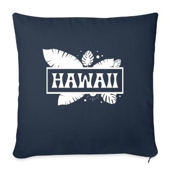 Hawaii - Housse de coussin décorative 45 x 45 cm - bleu marine - Devant