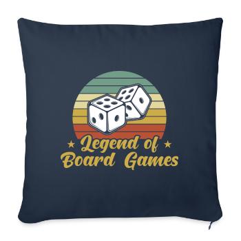 Board Game Nerd Gifts Board Games - Sofa pillowcase 17,3'' x 17,3'' (45 x 45 cm) - navy - Front