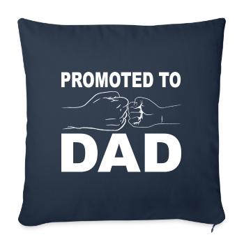 Tenue de papa rétro pour la fête des pères - Housse de coussin décorative 45 x 45 cm - bleu marine - Devant