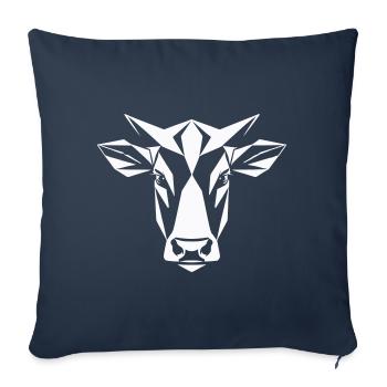 Bulle Polygon -Bauernhof Landwirt - Sofakissenbezug 45 x 45 cm - Navy - Vorne