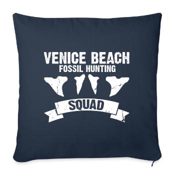 Conception de l’archéologie fossile Fossiles Chasseurs de fossiles - Housse de coussin décorative 45 x 45 cm - bleu marine - Devant