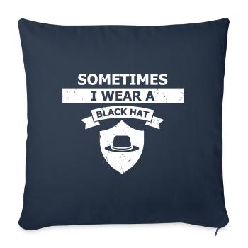 Cyber Security Design for IT Security and Hackers - Sofa pillowcase 17,3'' x 17,3'' (45 x 45 cm) - navy - Front