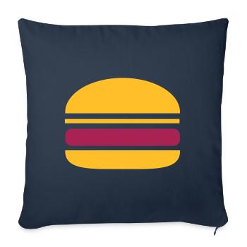 Hamburger - Sofakissenbezug 45 x 45 cm - Navy - Vorne