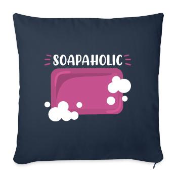 Homemade Soap House-Wife Hobby Crafting - Sofa pillowcase 17,3'' x 17,3'' (45 x 45 cm) - navy - Front