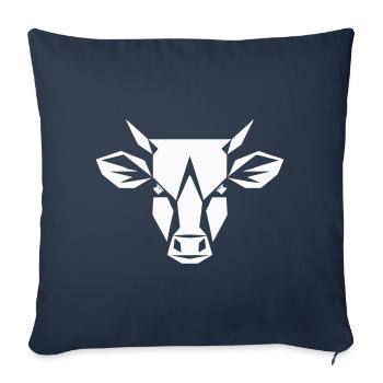 Bulle Polygon - Landwirtschaft Design - Sofakissenbezug 45 x 45 cm - Navy - Vorne